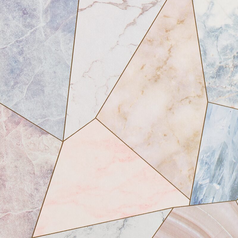 Papier peint intissé PASSIONNEE BY AŸ CACTUS coloris rose grisé