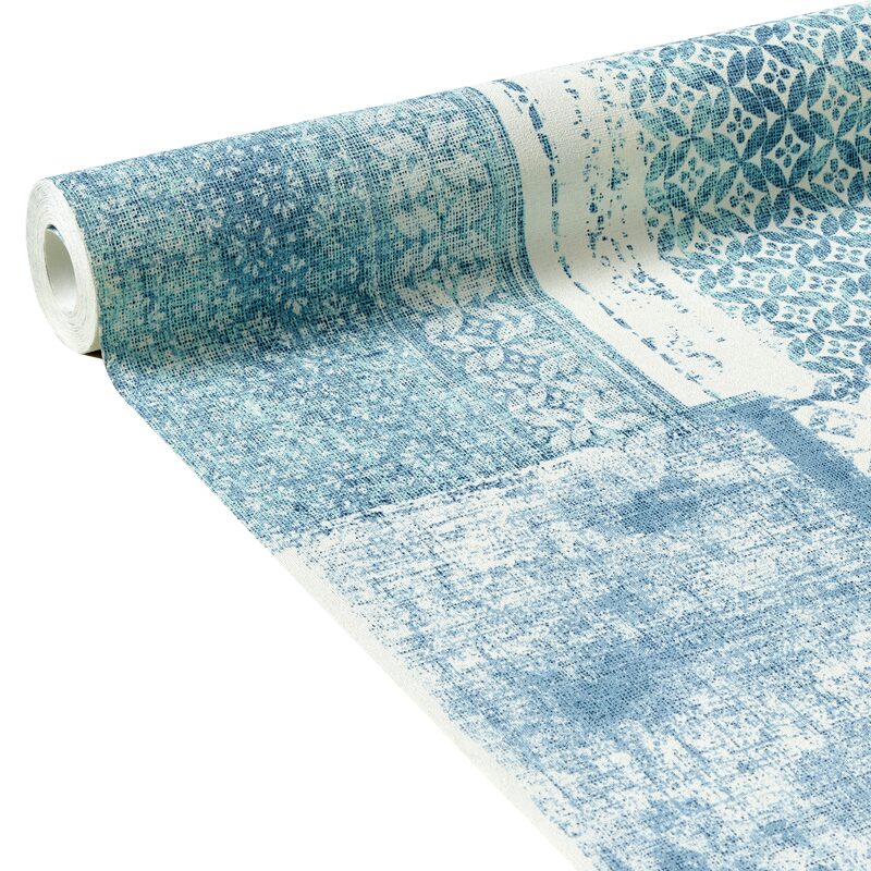 Papier peint intissé MALIBU coloris bleu jeans