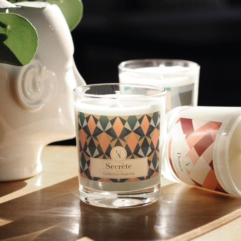 Bougie parfumée COLLECTION NUANCES SECRÈTE Gardénia & Aubépine