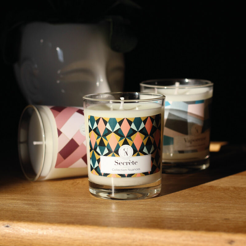 Bougie parfumée COLLECTION NUANCES SECRÈTE Gardénia & Aubépine