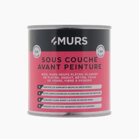 Peinture SOUS COUCHE AVANT PEINTURE Peinture blanc 0,5 L