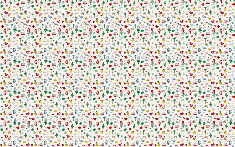 Papier peint intissé LOVELY TATOOS coloris blanc