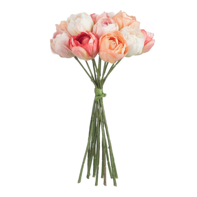 Fleur artificielle TULIPES BOUQUET coloris multicolore