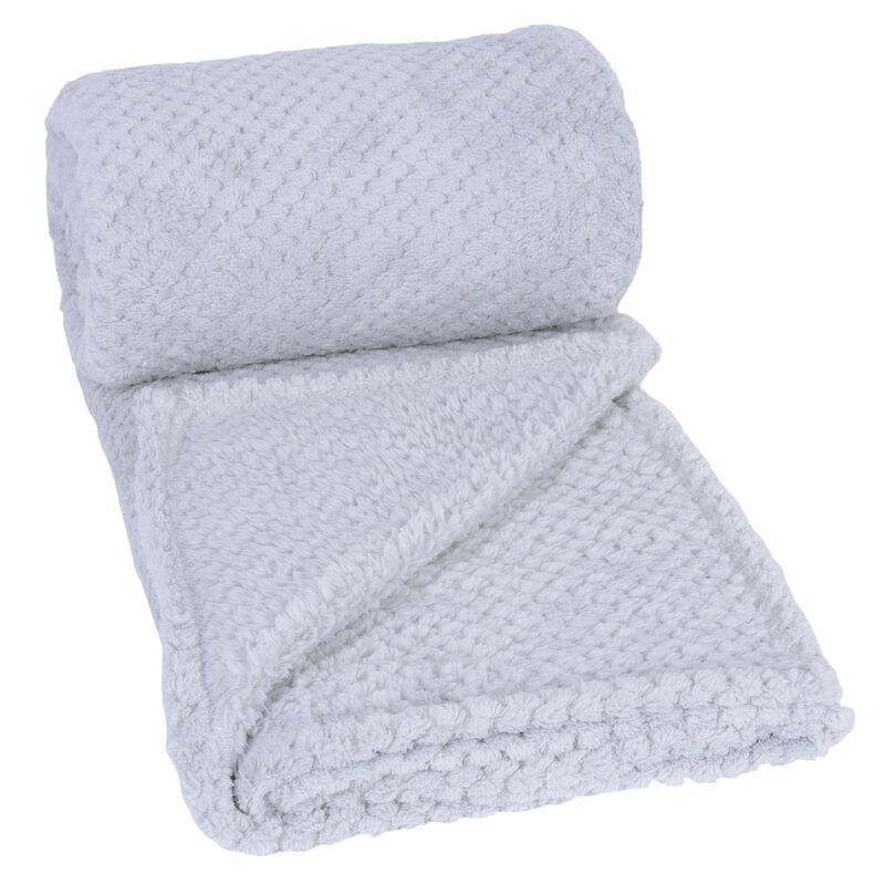 Plaid polaire SOHOS coloris gris