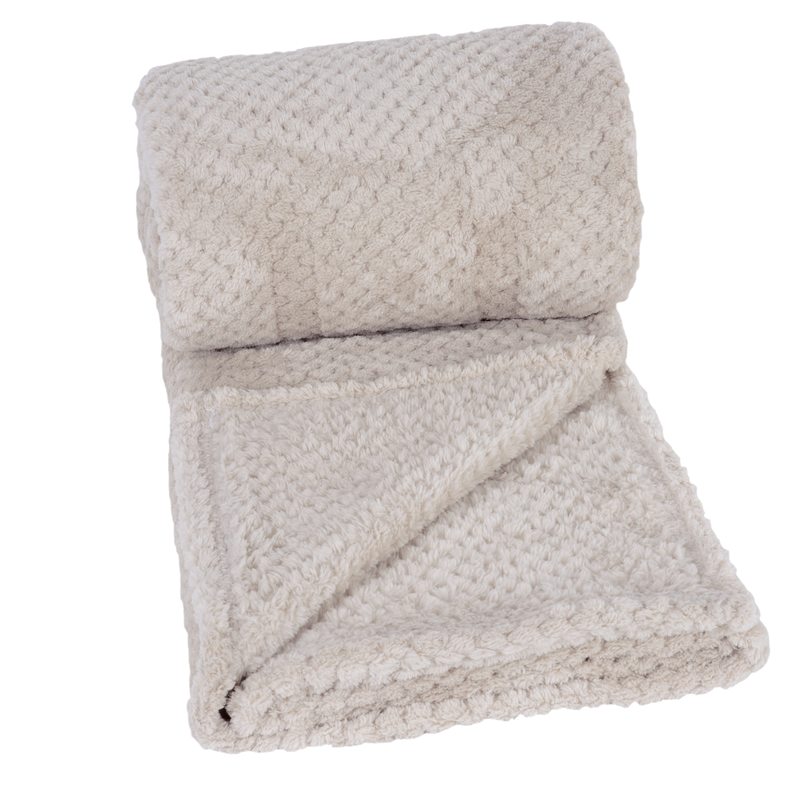 Plaid polaire SOHOS coloris beige