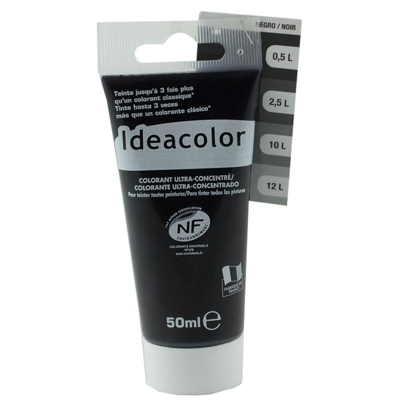 Peinture Dosette COLORANT Acrylique noir 0,05 L