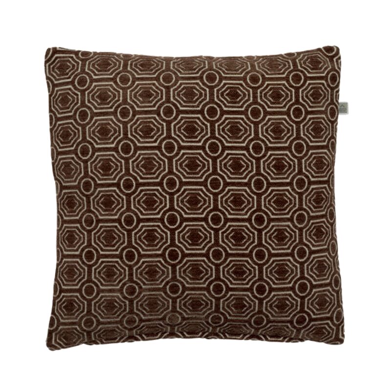 Coussin HANS coloris marron 45 x 45 cm