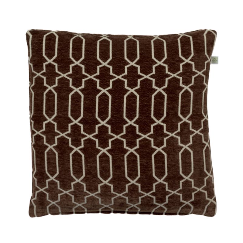 Coussin TERY coloris marron 45 x 45 cm