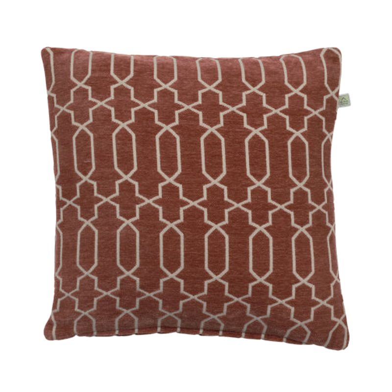 Coussin TERY coloris terracotta 45 x 45 cm
