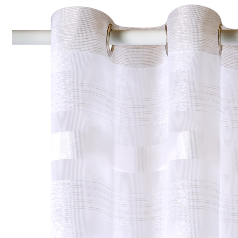 Voilage HOLLYWOOD coloris blanc 140 x 255 cm