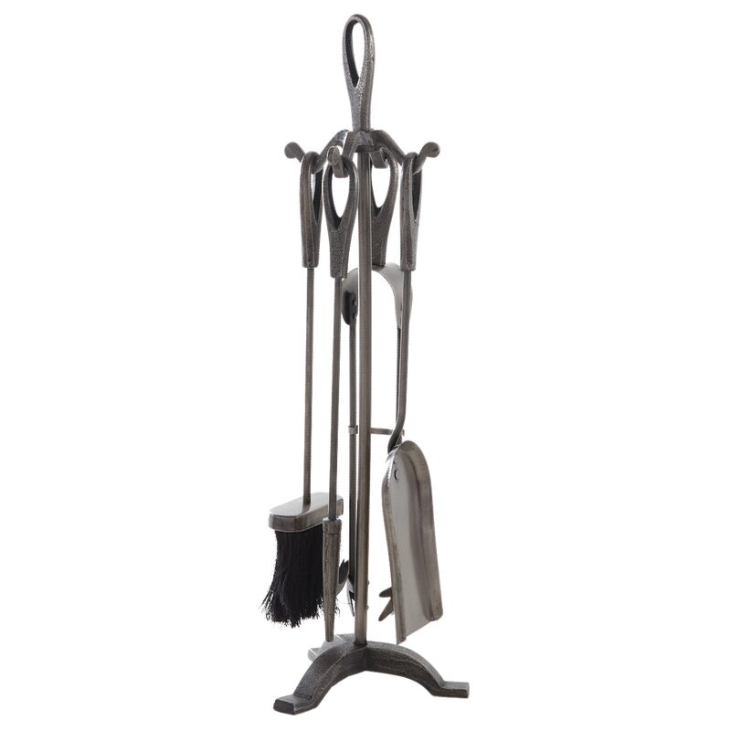 Accessoire cheminée ETIENNE coloris argent