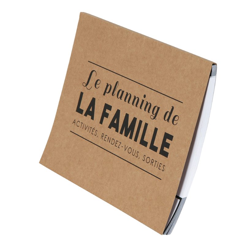 Calendrier HAPPY OFFICE coloris brun