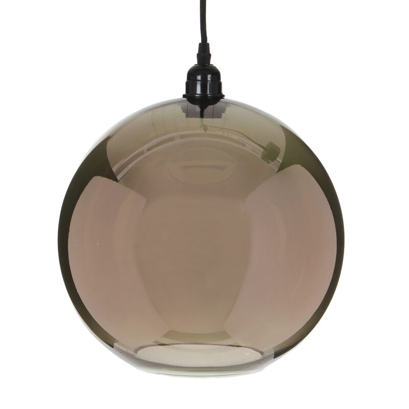 Suspension BRONX coloris transparent fumé 37 x 30 cm