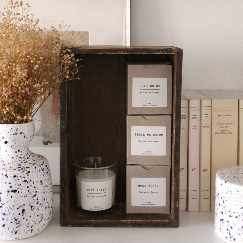 Bougie parfumée VINTAGE cuir boisé