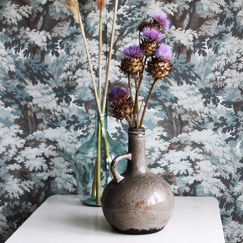 Vase AMAEL coloris taupe