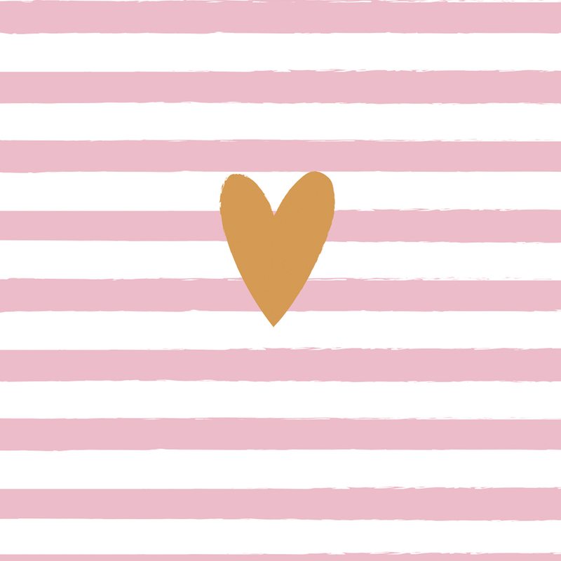Serviette en papier AMORE PINK coloris rose