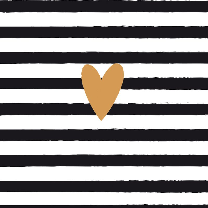 Serviette en papier AMORE BLACK coloris noir