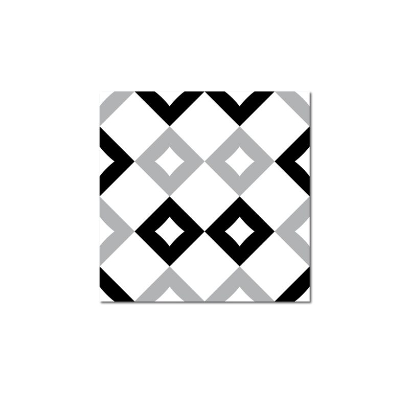 Revêtement décoratif adhésif SOCHIC SQUARE DAMIER coloris noir