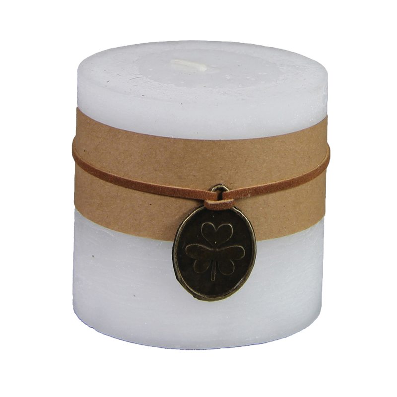 Bougie PILLAR S coloris blanc