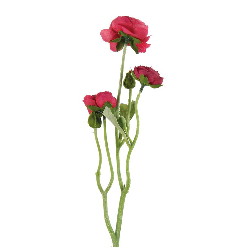 Fleur artificielle RENONCULE coloris rose