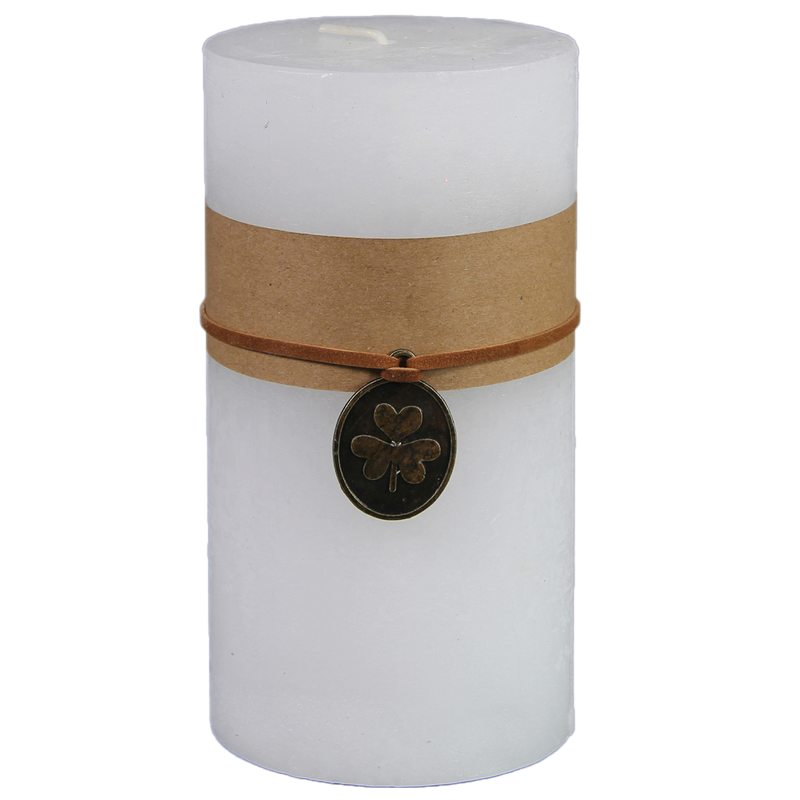 Bougie PILLAR L coloris blanc