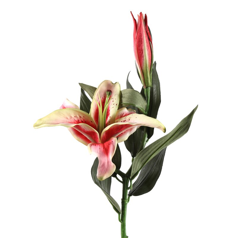 Fleur artificielle LYS coloris vert