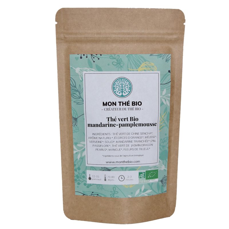 Thé MANDARINE PAMPLEMOUSSE BIO
