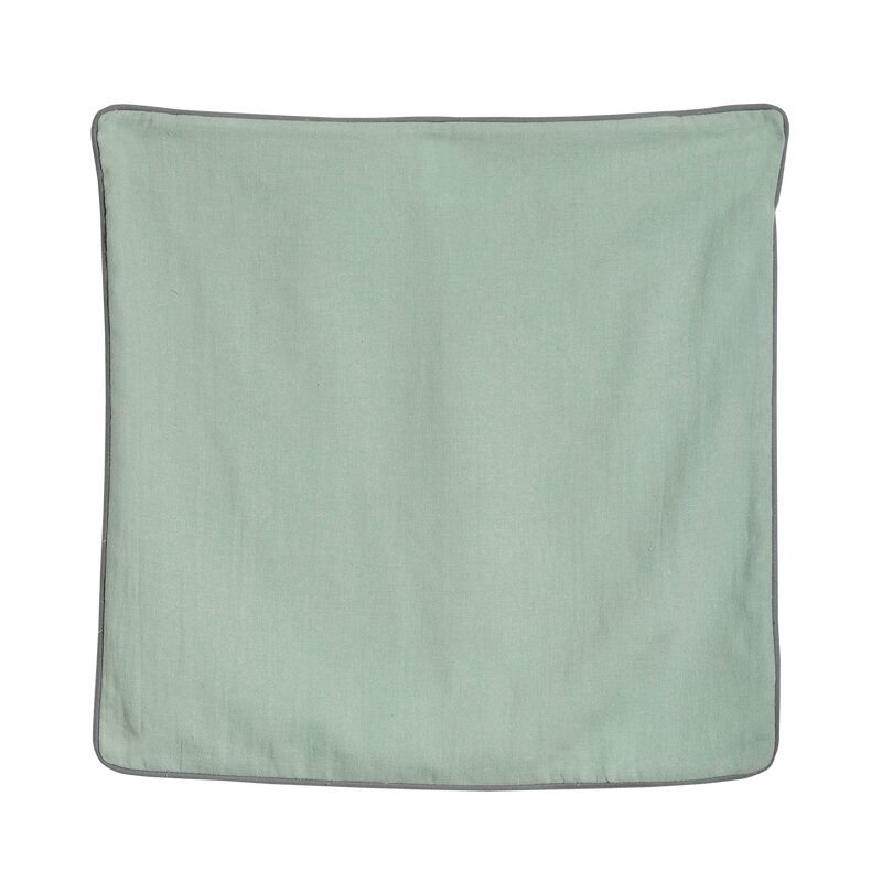 Housse de coussin LIN LAVE coloris vert amande 40 x 40 cm