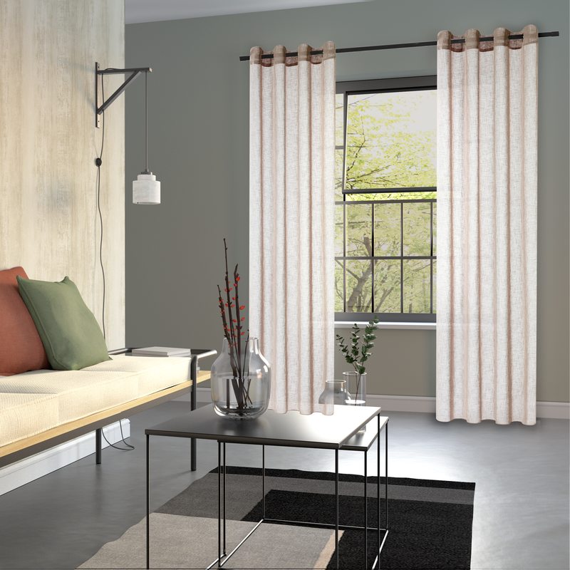 Voilage WIFT coloris chanvre 140 x 240 cm