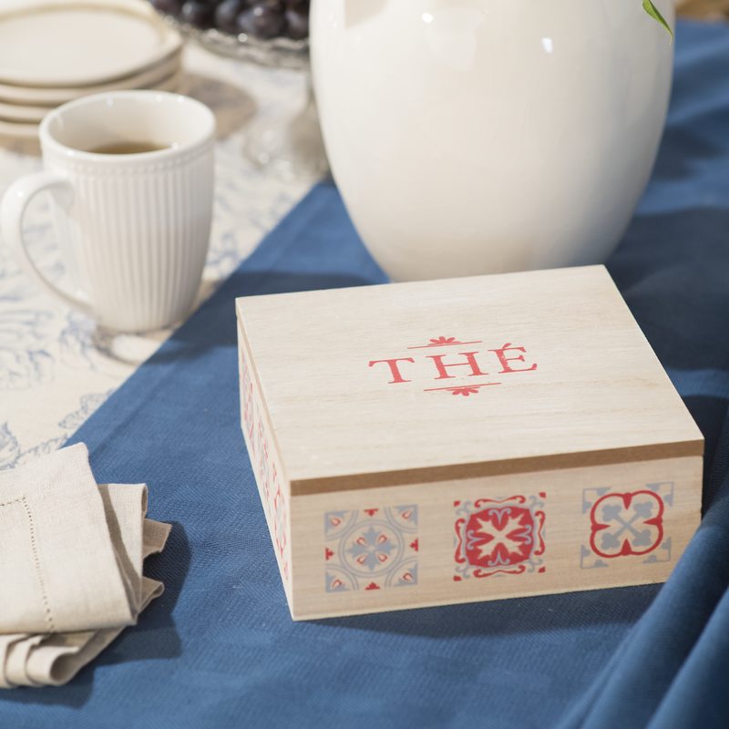 Boîte à thé INFUZ coloris beige