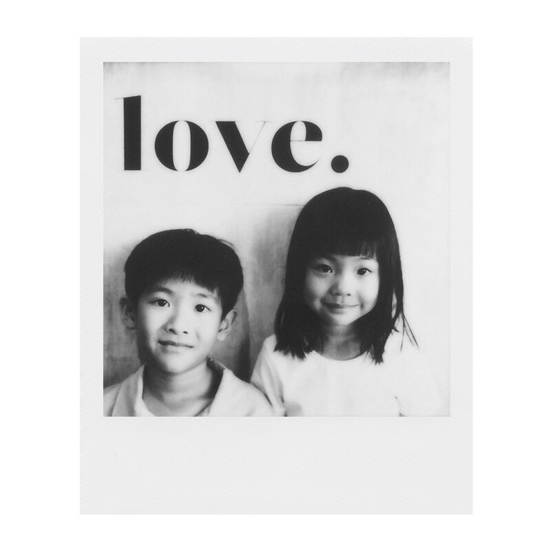 Photographie B&W FILM X POLAROID coloris blanc
