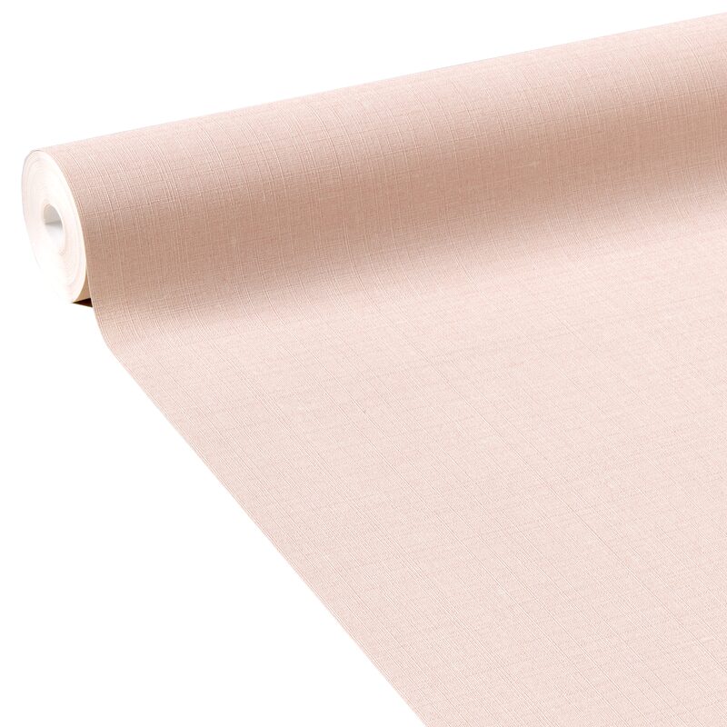 Papier peint intissé LAZY BY E. RIVASSOUX coloris rose pastel