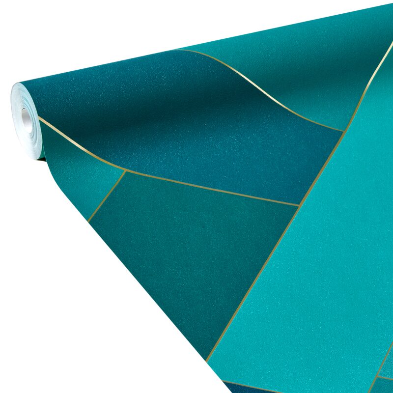 Papier peint intissé OLIVIA coloris bleu profond