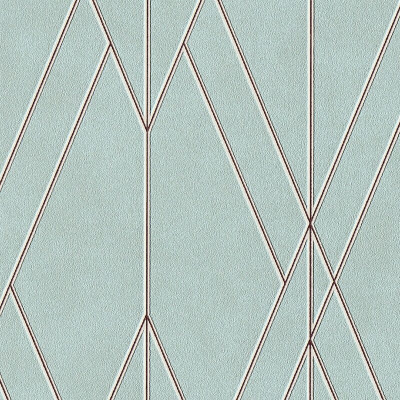 Papier peint intissé THIBAULT coloris bleu aqua