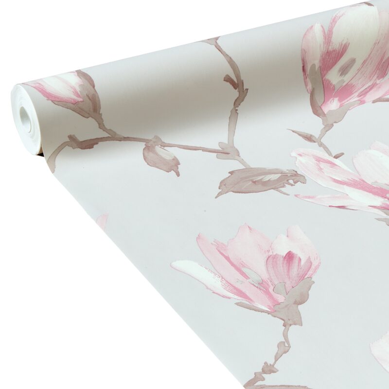 Papier peint intissé MAGNOLIAS coloris lin