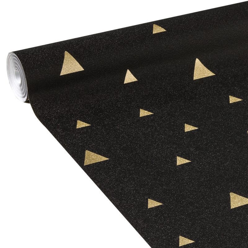 Papier peint intissé TARAZZA coloris noir