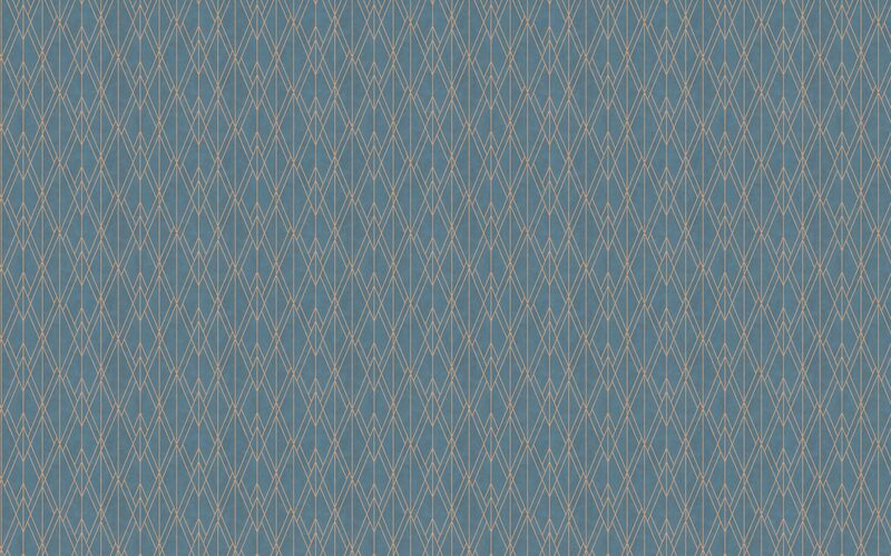 Papier peint intissé THIBAULT coloris bleu pétrole