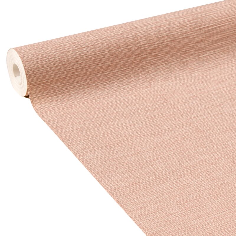 Papier peint intissé CURAÇAO coloris rose poudré