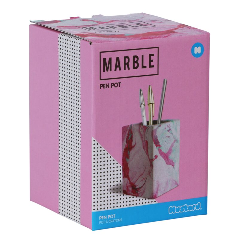 Pot à crayons PINK MARBLE coloris rose