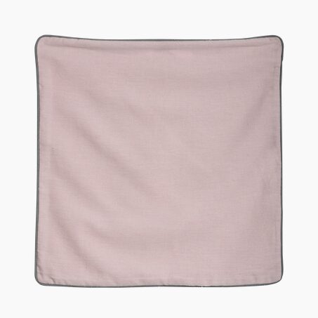 Housse de coussin LIN LAVE coloris rose 40 x 40 cm