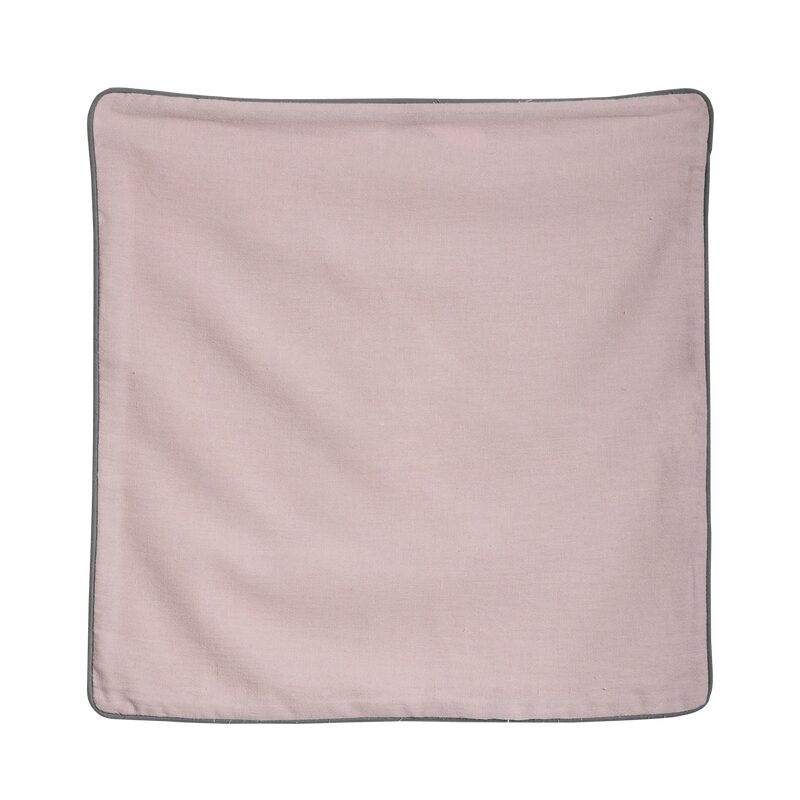 Housse de coussin LIN LAVE coloris rose 40 x 40 cm