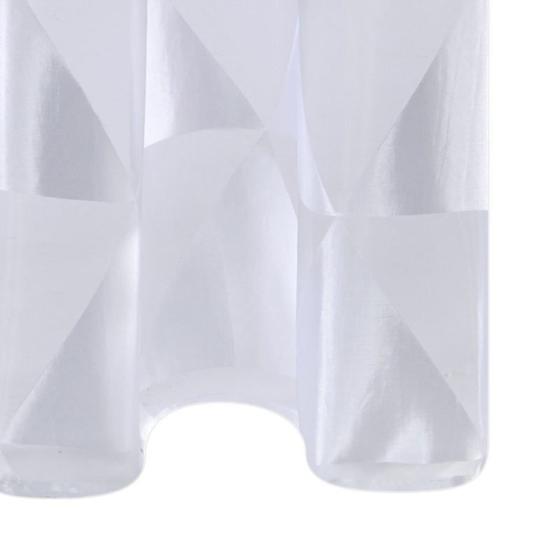 Voilage TRIANGOLO coloris blanc 140 x 240 cm