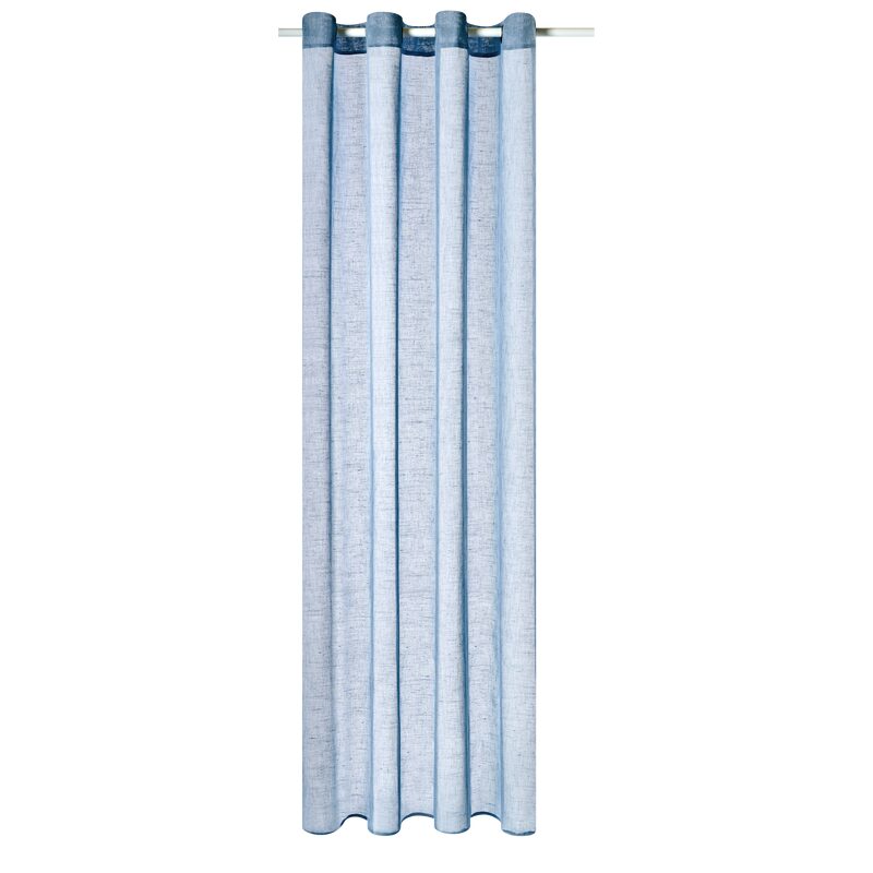Voilage ENZOY coloris bleu paon 140 x 240 cm