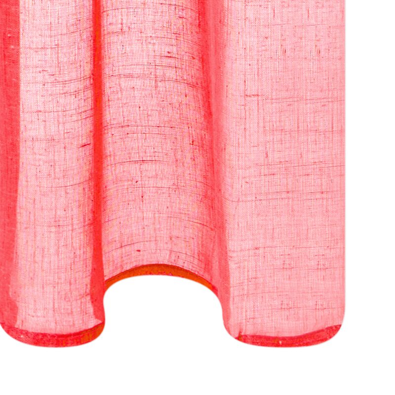Voilage ENZOY coloris corail 140 x 240 cm