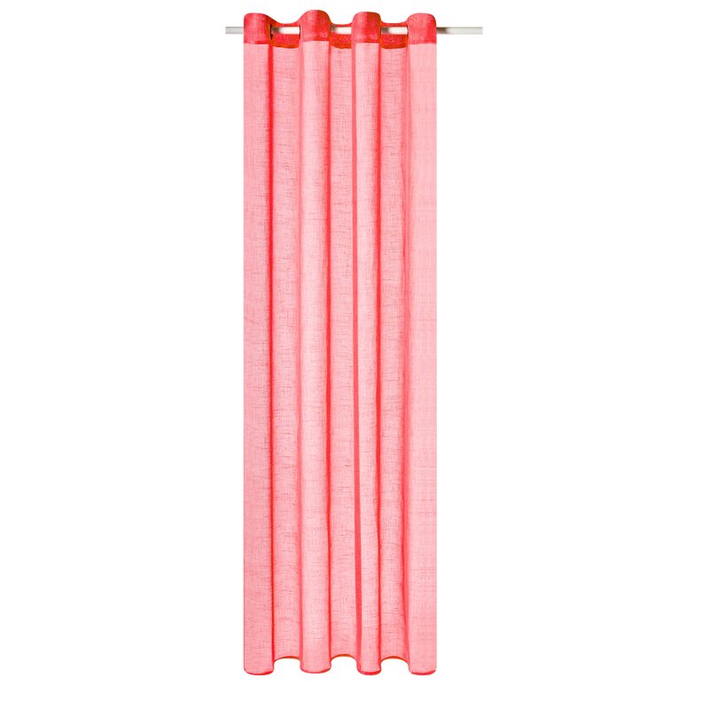 Voilage ENZOY coloris corail 140 x 240 cm
