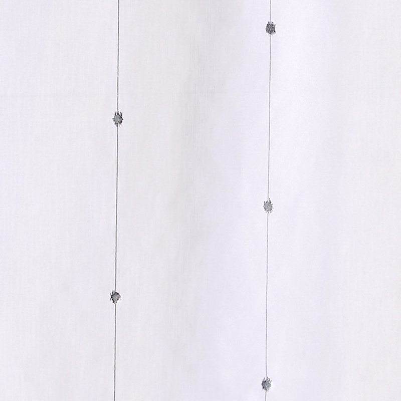 Vitrage COMÈTE coloris blanc 80 x 210 cm