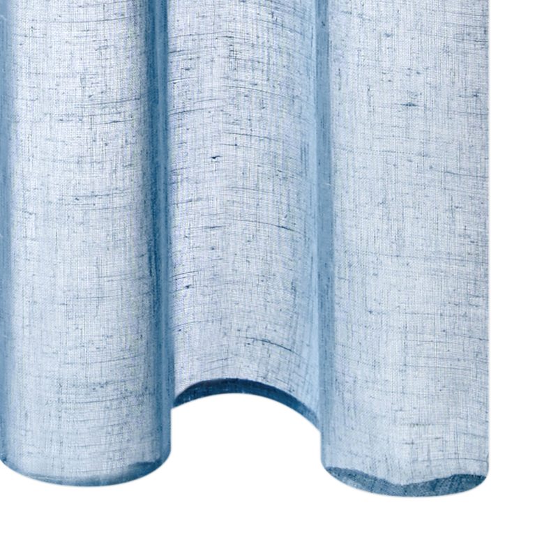 Voilage ENZOY coloris bleu paon 140 x 240 cm