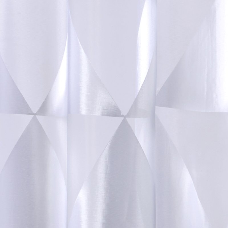 Voilage TRIANGOLO coloris blanc 140 x 240 cm