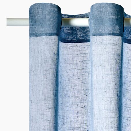 Voilage ENZOY coloris bleu paon 140 x 240 cm