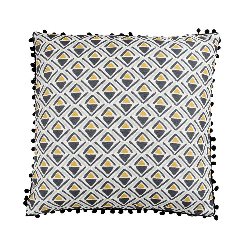 Coussin CAPTOWN coloris gris 40 x 40 cm